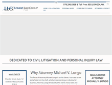 Tablet Screenshot of mlongolaw.com